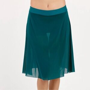 NWT Mermaid Calypsa 3in1 Swim Skirt With Attached Shorts Size L Dark Jade